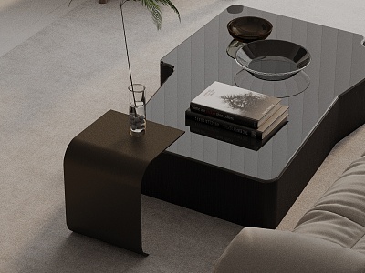 Modern coffee table model