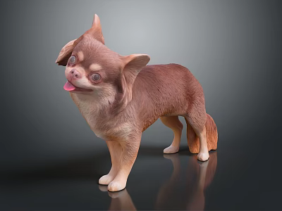 Modern Dog Pet Dog 3d model Modern Dog Pet Dog 3d model