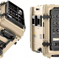 Industrial Equipment Rugged Case With Control Panel Multiple Ports Latches Handles And Waterproof Design