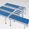 Industrial assembly line automatic assembly line belt line automatic transmission line 1555 3d model