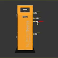 Efficient Compact Household Living Essential With Yellow Cover Gray Body Control Panel And Valves
