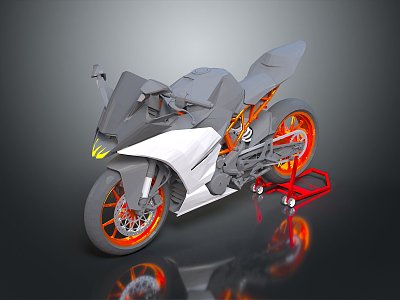 Motorcycle Two-wheeled Motorcycle Cross-country Motorcycle Road Race Motorcycle Motor Vehicle Transport 3d model