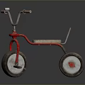 Kids Red Tricycle With Classic Design And Stable Wheels For Outdoor Play