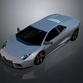 Modern Silver Sports Car Boasting Sleek Aerodynamic Design And Black Wheels