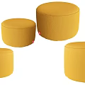 Low Stool Fabric Sofa Stool Shoe Changing Stool Tufting Stool Bench Bed End Stool Tufting Bench Special-shaped Stool European Style Art Stool American Style Children Stool 3d model