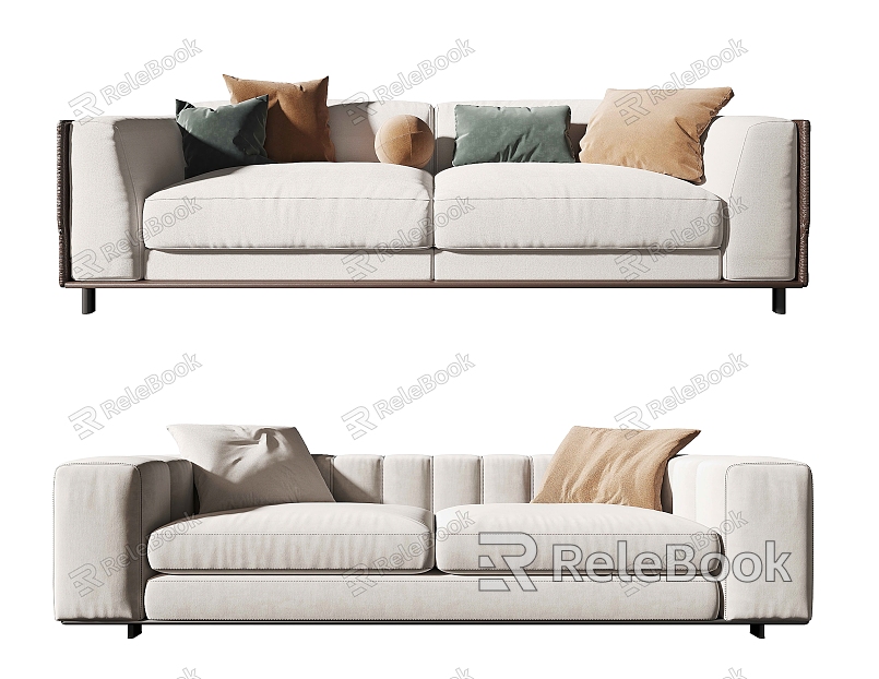 Modern double sofa model