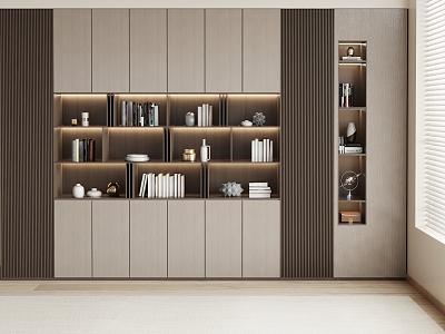 Quiet Bookcase Decorative Cabinet model