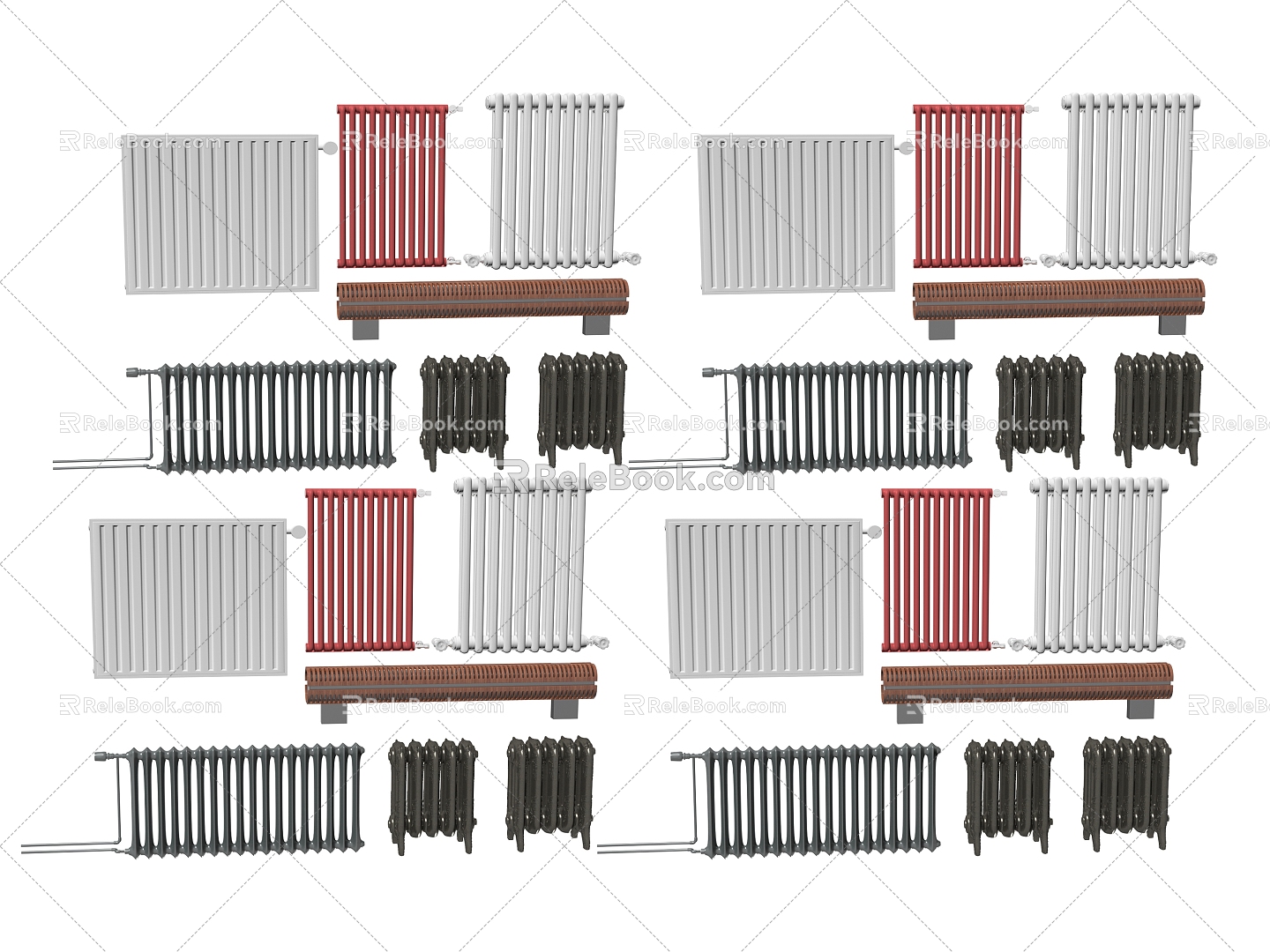 Hardware electric towel rack 3d model