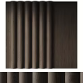 Wooden Textured Background Wall Panels With Vertical Slats And Various Neutral Tones