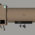 Haier Daily Use Electrical Water Heaters Available In Multiple Colors Wall Mounted Design 3d model