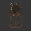 Retro floor clock mechanical clock big clock big clock 3d model