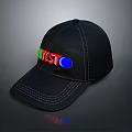 Black Cap With Colorful TESTO Logo For Daily Lifestyle Use