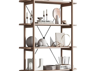 Modern Storage Rack Ornaments Minimalist Ornaments Decorations Book Sculpture model