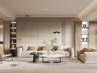 modern living room 3d model