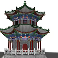 Ancient Chinese Pavilion 3d model