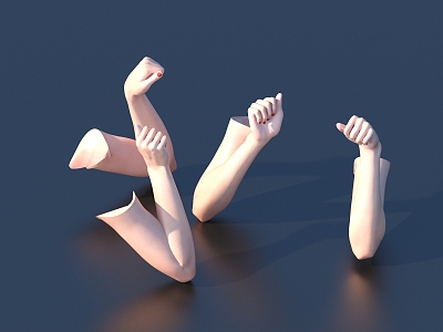 Manicure Hand Model 3d model