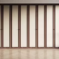 Modern Wardrobe Interior Design With Wooden Frame Sliding Doors And Light Panels