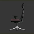 Black Mesh Back Office Chair With Purple Seat Armrests And Silver Wheels