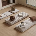 Modern Simple Carpet Square Carpet Square Carpet Fabric 3d model