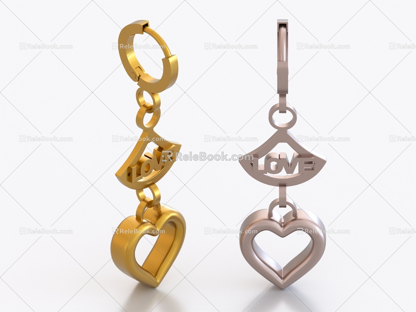 Earrings Earrings Jewelry 3d model