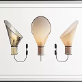 Elegant Wall Lamps With Unique Glass Shades And Modern Design For Interior Decor
