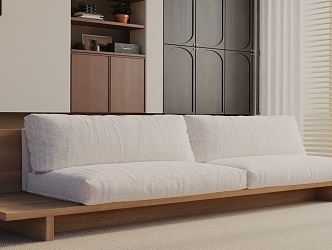 Three-seat sofa 3d model