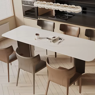 Modern dining table 3d model