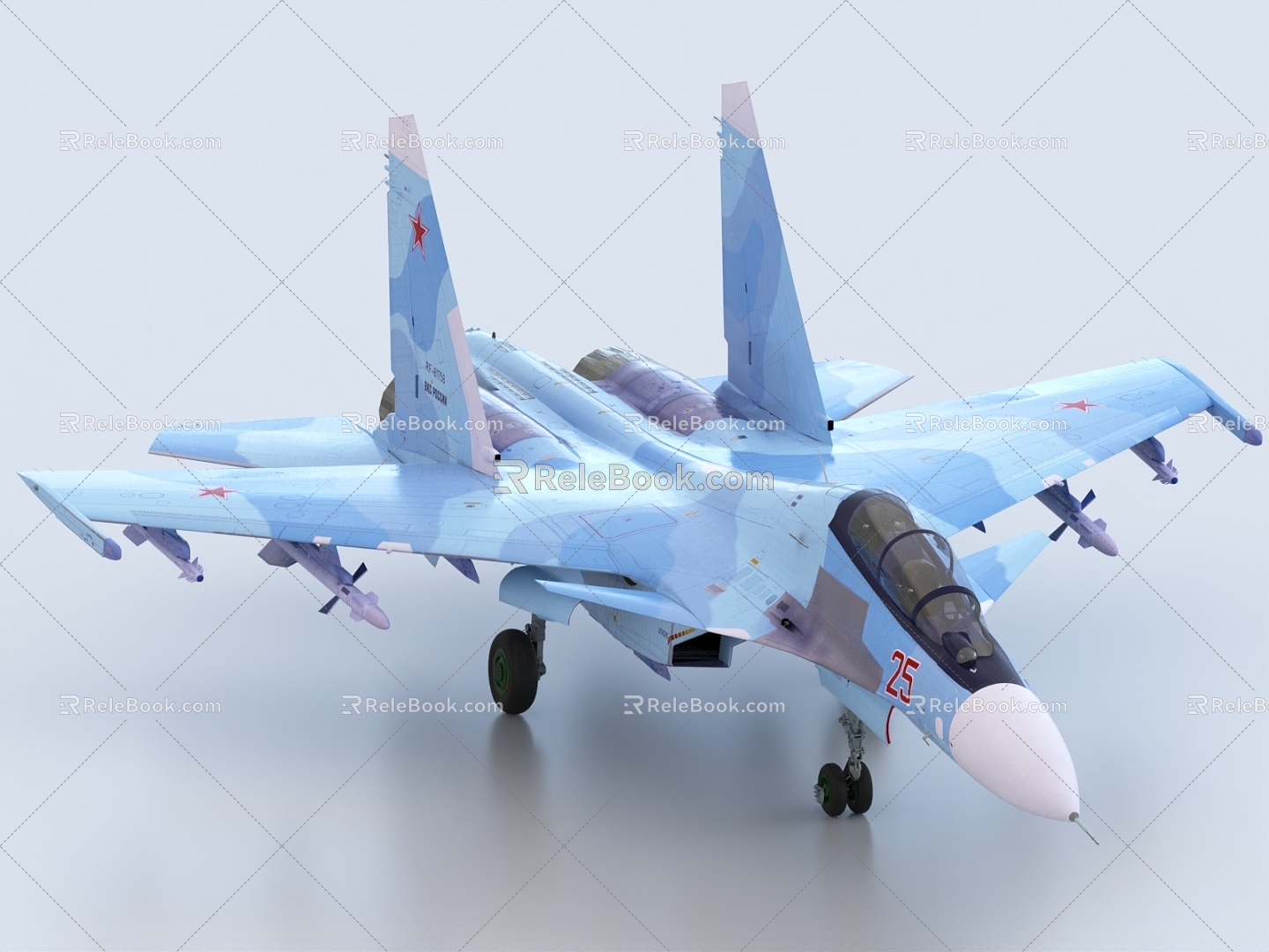 Fighter Su 30SM 3d model