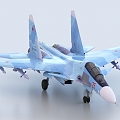 Fighter Su 30SM 3d model