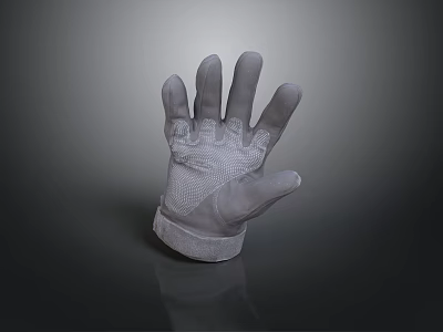 Durable Protective Work Gloves With Textured Grip And Comfortable Design 3d model