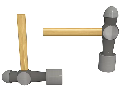 High Quality Hardware Tools Hammers With Wooden Handle And Metal Head Design 3d model