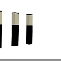 Outdoor Garden Lights Modern Sleek Cylindrical Design With White Illumination And Exterior Use