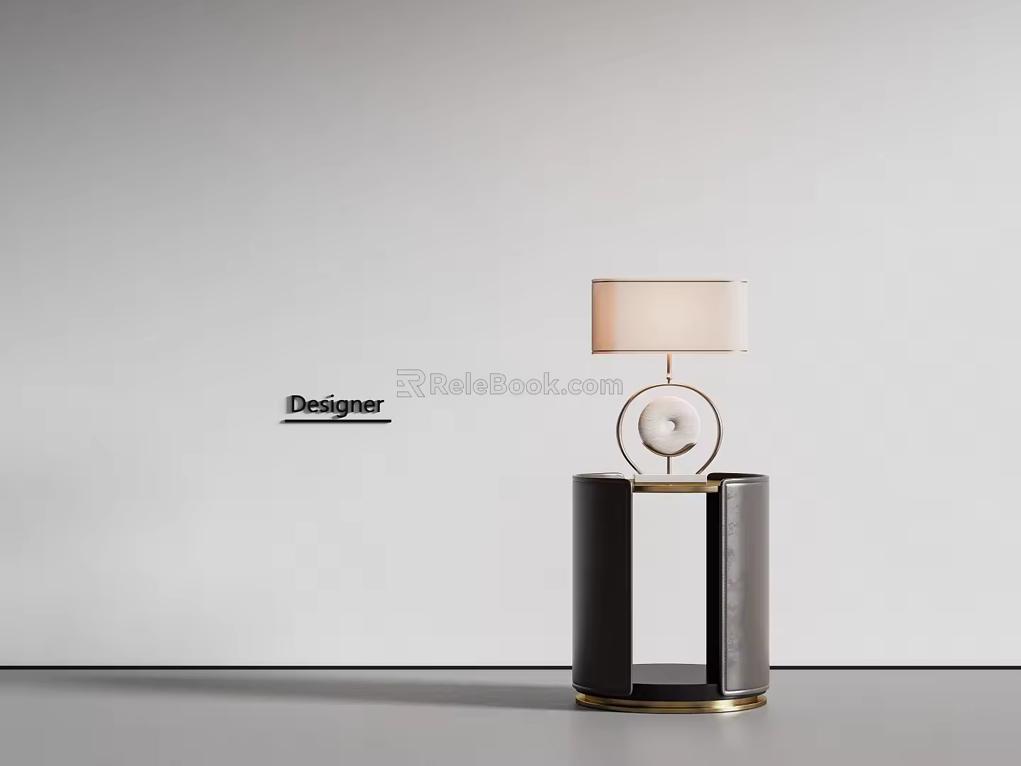 New Chinese-style Side Table Lamp 3d model