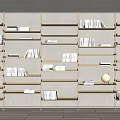 Modern Bookshelf Minimalist Bookshelf Storage Rack Decorative Rack Top Bookshelf Book Display Rack Bookcase 3d model