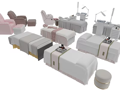Massage bed Beauty massage bed 3d model