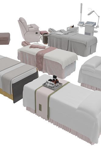 Massage bed Beauty massage bed 3d model