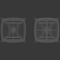 Wooden Bar Stools with Light and Dark Tones Simple Design and Upholstered Seat