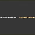 Shiny Silver And Gold Chain Design Metal Bracelets For Elegant Jewelry Look