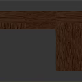 Dark Brown Wooden Bookcase And Desk Combination Furniture With Open Shelves And Drawers