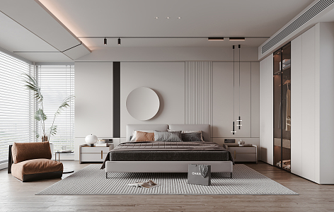 Modern Bedroom 3d model