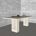 Modern Dining Table Tea Table 3d model