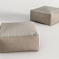 Modern sofa stool cushion 3d model