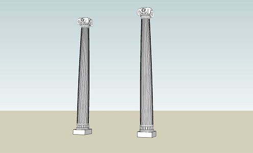 European Roman Column Building Component Column 3d model