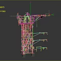 Industrial Metal Communication Tower With Ladder Antenna Equipment And Platform Structure