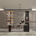 Modern study 3d model