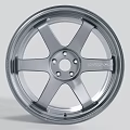 Silver GRAM LIGHTS Wheel With Five Spokes Center Bolts And Edge Brand Logo