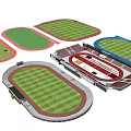Modern Playground 3d model