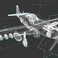 WWII Military Aircraft Weapon Featuring Green Yellow Body Wing Insignia E2 Marking And Fighter Propeller