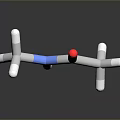 3D Molecular Structure Model Equipment with Colored Spheres and Scientific Design