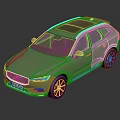 Volvo Silver SUV Exterior Design With Stylish Body And Alloy Wheels